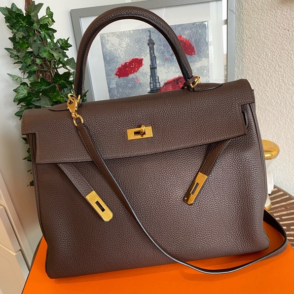 Hermes Handbags - Hermes Kelly Retourne 35 (Include Entrupy)